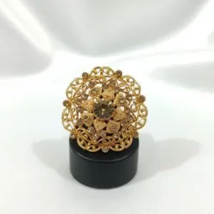 Golden Adjustable Ring for Women – Elegant Wedding, Party & Daily Wear Fashion Ring