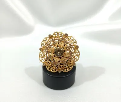 Golden Adjustable Ring for Women – Elegant Wedding, Party & Daily Wear Fashion Ring