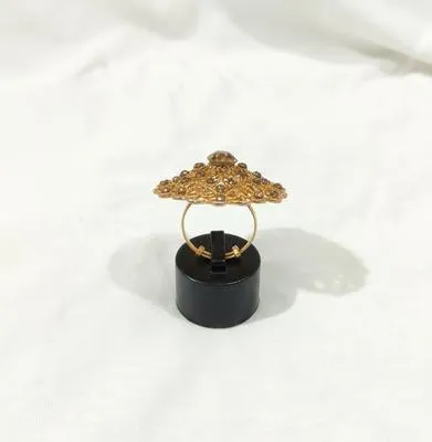 Golden Adjustable Ring for Women – Elegant Wedding, Party & Daily Wear Fashion Ring - Image 2