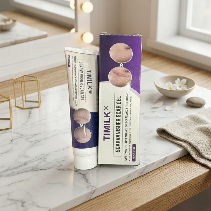 Timilk Regenscar Stem Cell Scar Gel Triple-Action Formula for Old & New Scars, Surgical Marks, and Skin Renewal (15ml)