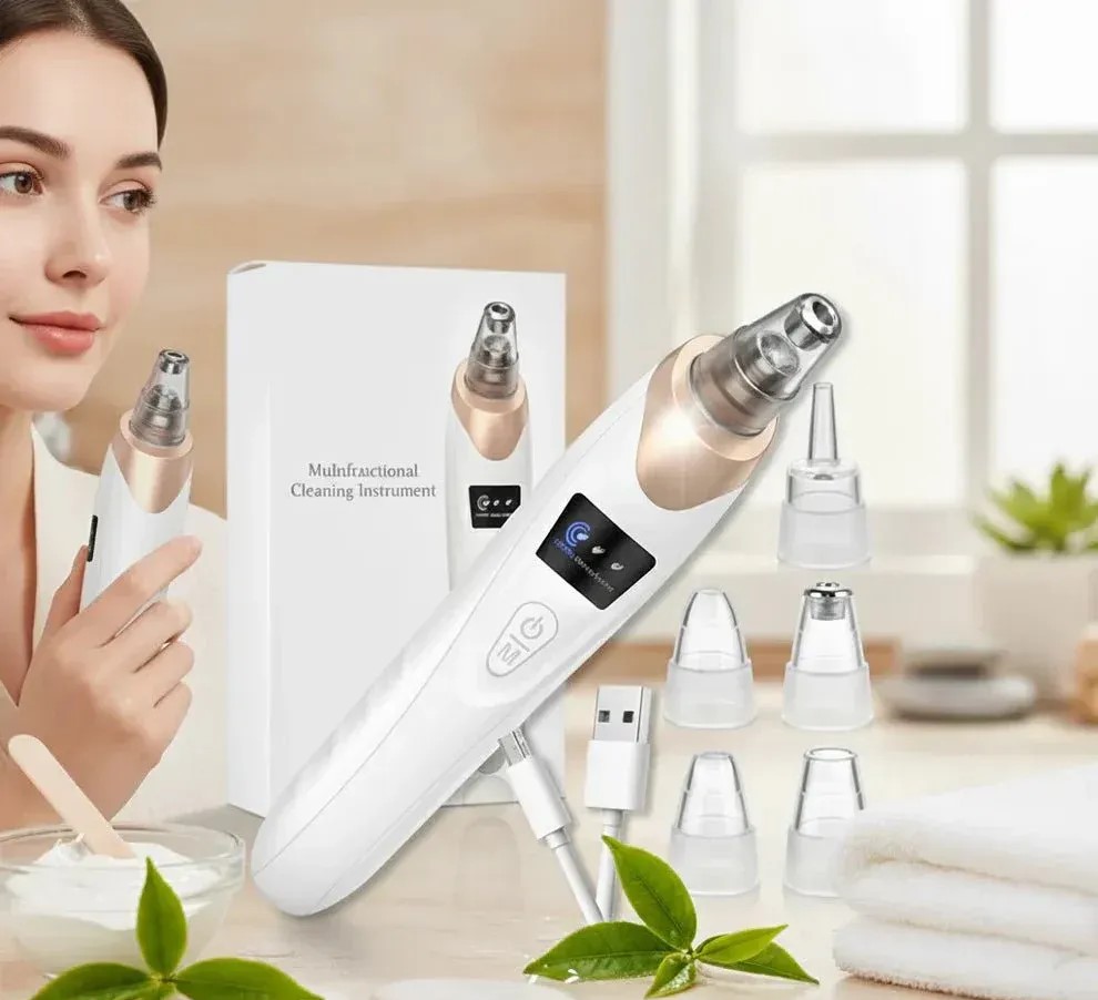 Digital Blackhead Remover Vacuum Electric Pore Cleaner & Acne Remover Facial Tool - Image 2