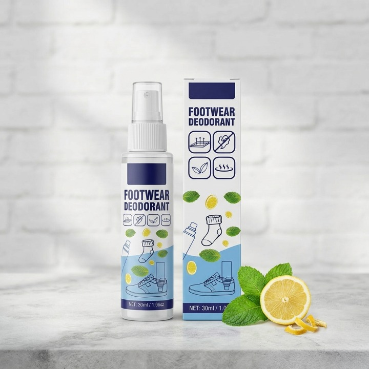 Premium Footwear Deodorant Spray Instant Shoe & Sock Odor Eliminator (30ml)