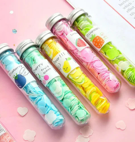 120pcs Disposable Paper Flower Soap Tube Portable Handwash Sheets for Kids & Adults | Travel-Friendly Pocket Soap Flakes - Image 4