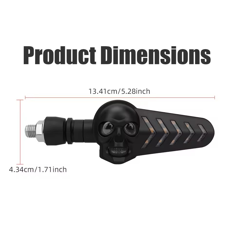 Motorcycle LED Turn Signal Light Supports 12V To 24V Flashing Indicator DRL Brake Tail Lamp - Image 2
