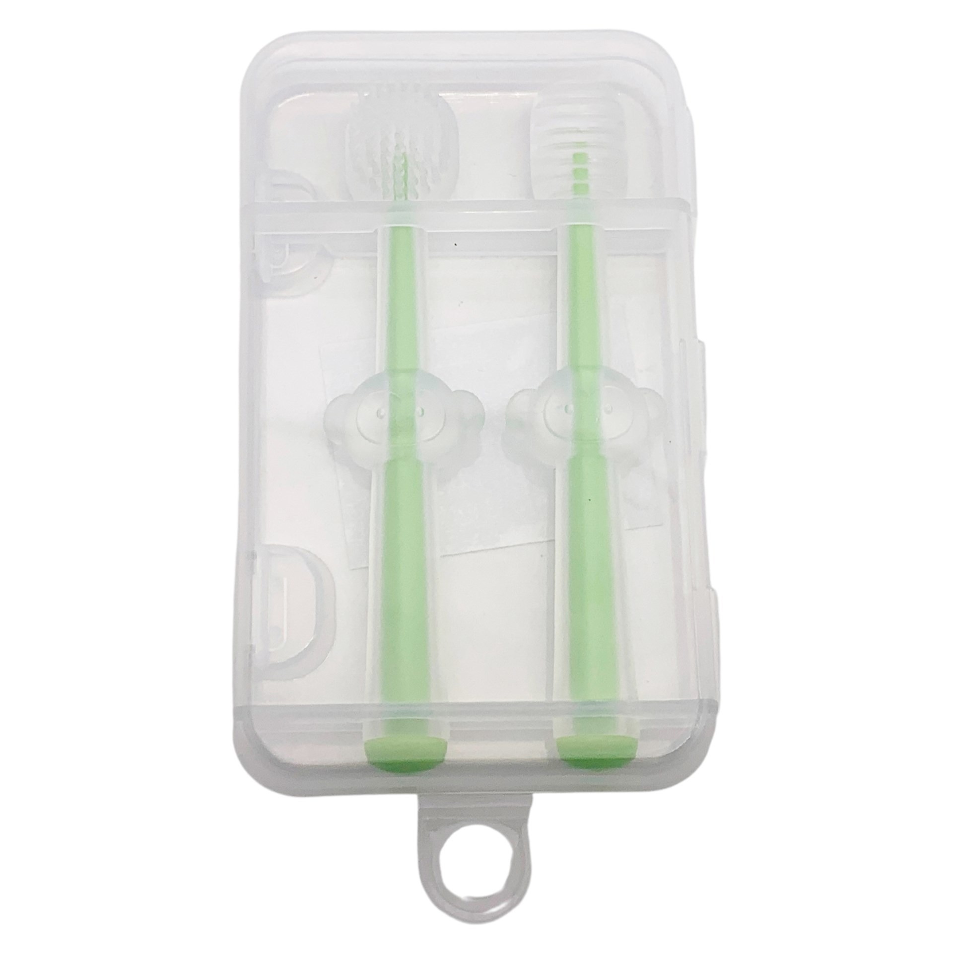 Infant Baby Silicone Toothbrush & Tongue Cleaner Pack of 2 with PP Storage Box for Oral Care - Image 5