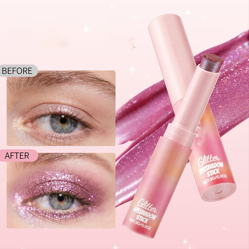 2 In 1 Jelly Shiny Shimmering Eyeshadow Stick | Long Lasting Glow Makeup Stick - Image 4