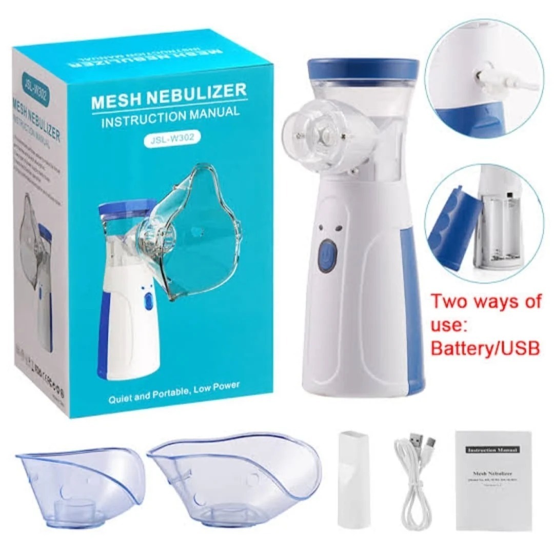 Portable Mesh Nebulizer (Model JSL-WNE02) Quiet, Handheld Ultrasonic Inhaler for Respiratory Relief, Kids and Adults - Image 2