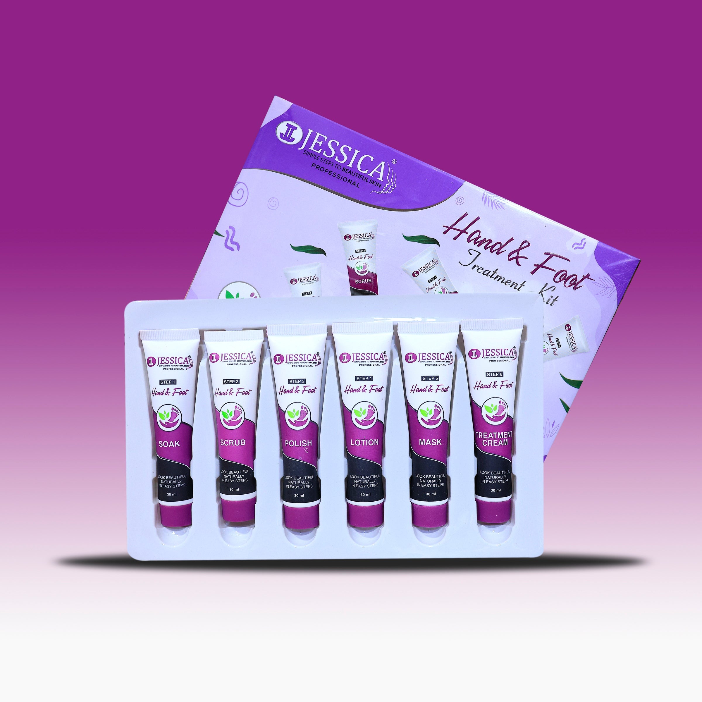 Jessica Hand & Foot Treatment Kit 30ml Each Tube | Complete 6-Step Professional Care Set - Image 2