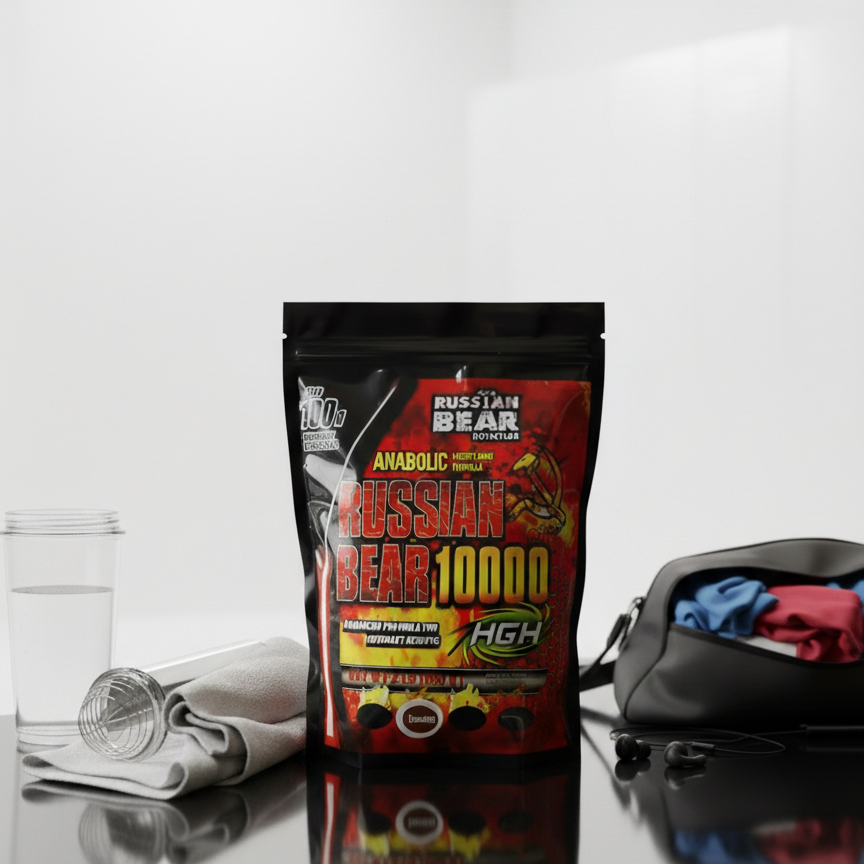 Russian Bear 10000 Chocolate Anabolic Weight Gain Formula | High-Calorie Mass Gainer for Extreme Muscle - 2lbs Growth & Strength