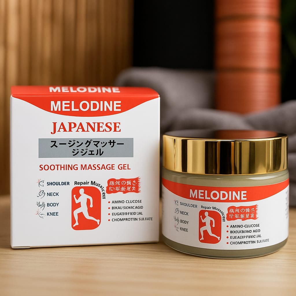 MELODINE Japanese Soothing Massage Gel Fast-Absorbing Herbal Relief for Muscle & Joint Pain (Neck, Back, Knee, Shoulder 30gram