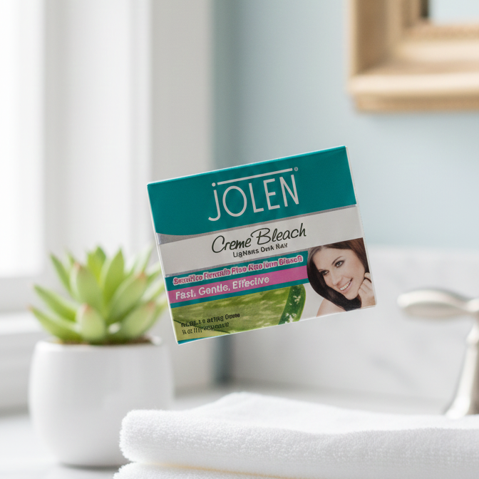 Jolen Creme Bleach - Lightens Dark Hair on Face and Body - Gentle & Effective Formula - 1 oz - Image 3