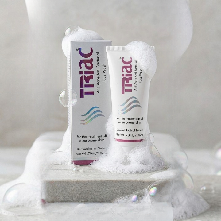 Triac Anti Acne Anti Bacterial Face Wash 70ml for Acne-Prone Skin - Image 2