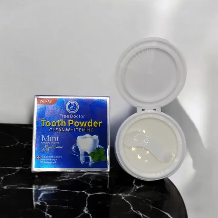 Tree Doctor Tooth Powder Mint Clean Whitening Formula with Hyaluronic Acid | Plaque Removal & Fresh Breath | 50g - Image 4
