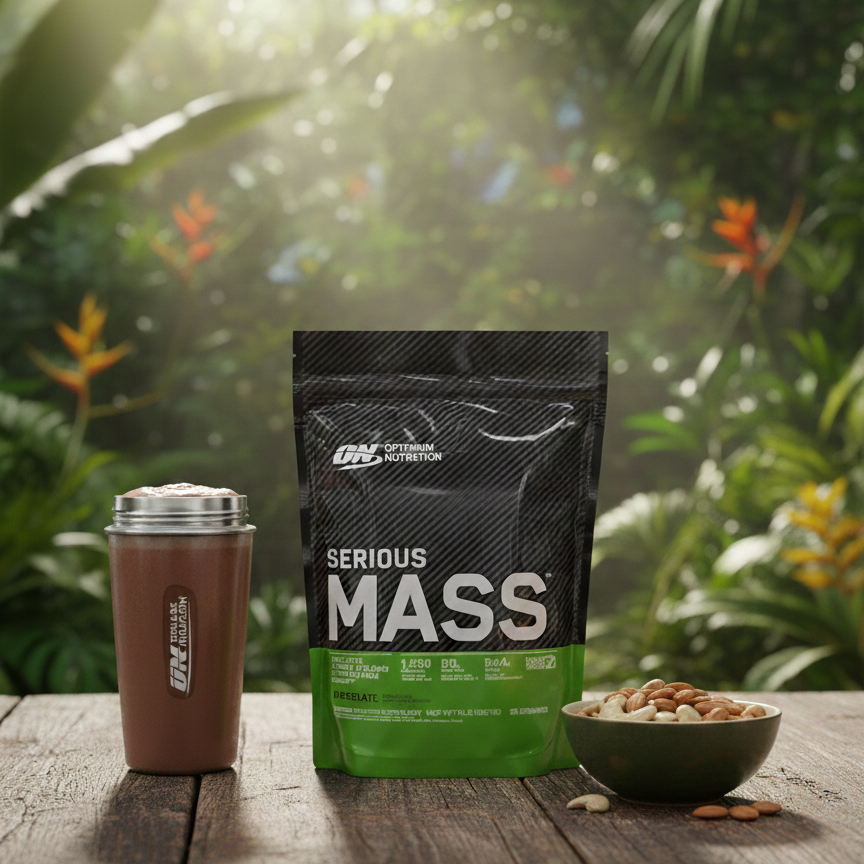 Optimum Nutrition Serious Mass High-Calorie Chocolate Weight Gainer Protein Powder for Muscle Building, Strength & Healthy Weight Gain - 2lbs - Image 3