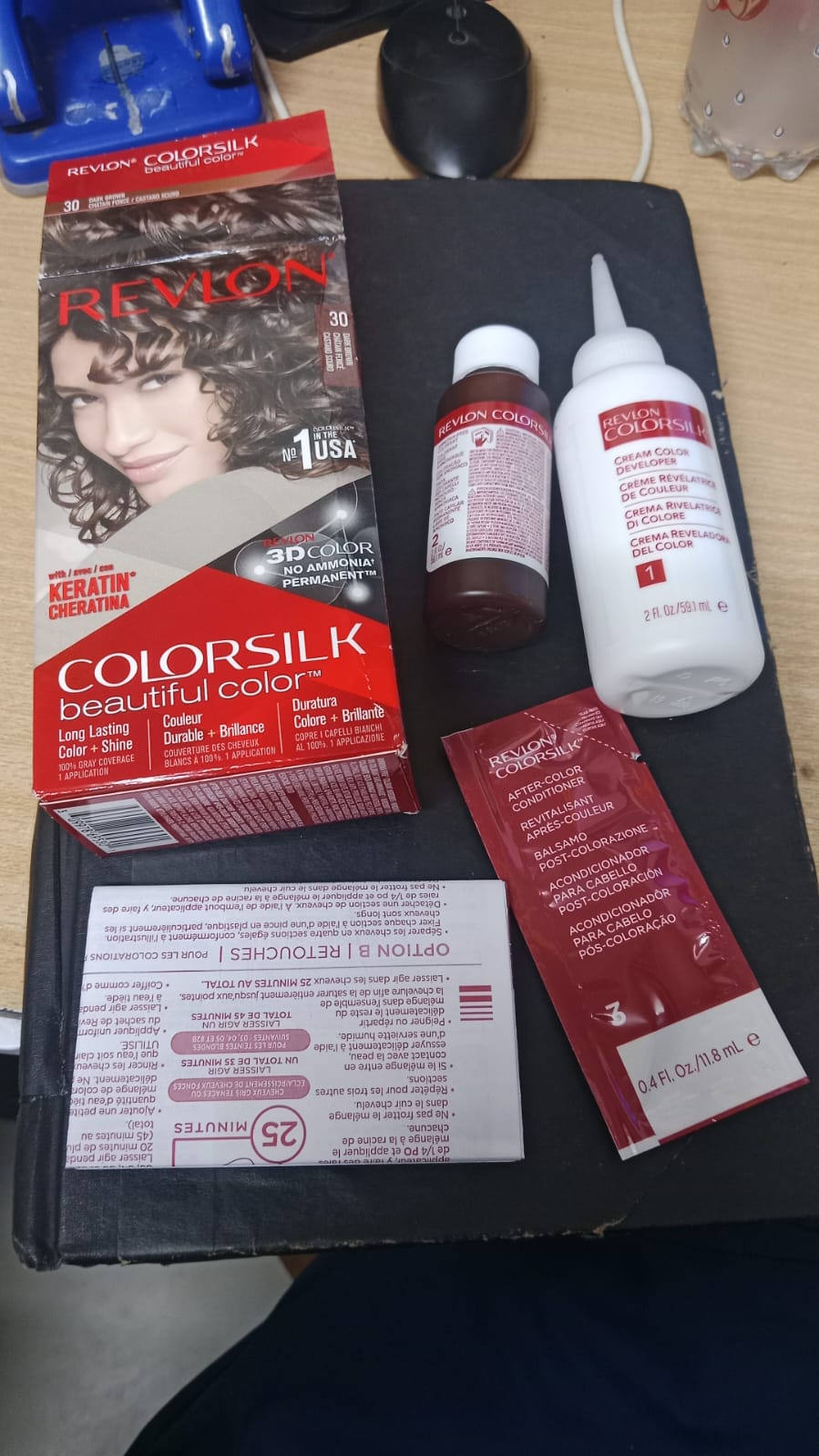 Revlon ColorSilk Hair Color #30 Dark Brown Ammonia Free Permanent Hair Dye - Image 5