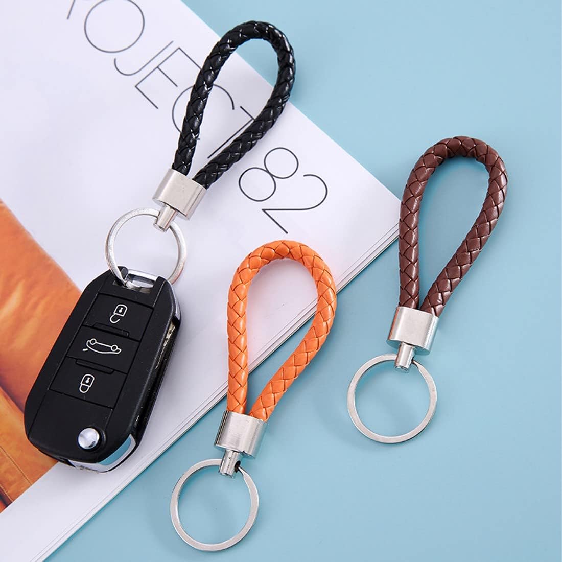 Multi Color Braided Design Keychain | Best Quality Keychain ( Random Color ) - Image 4