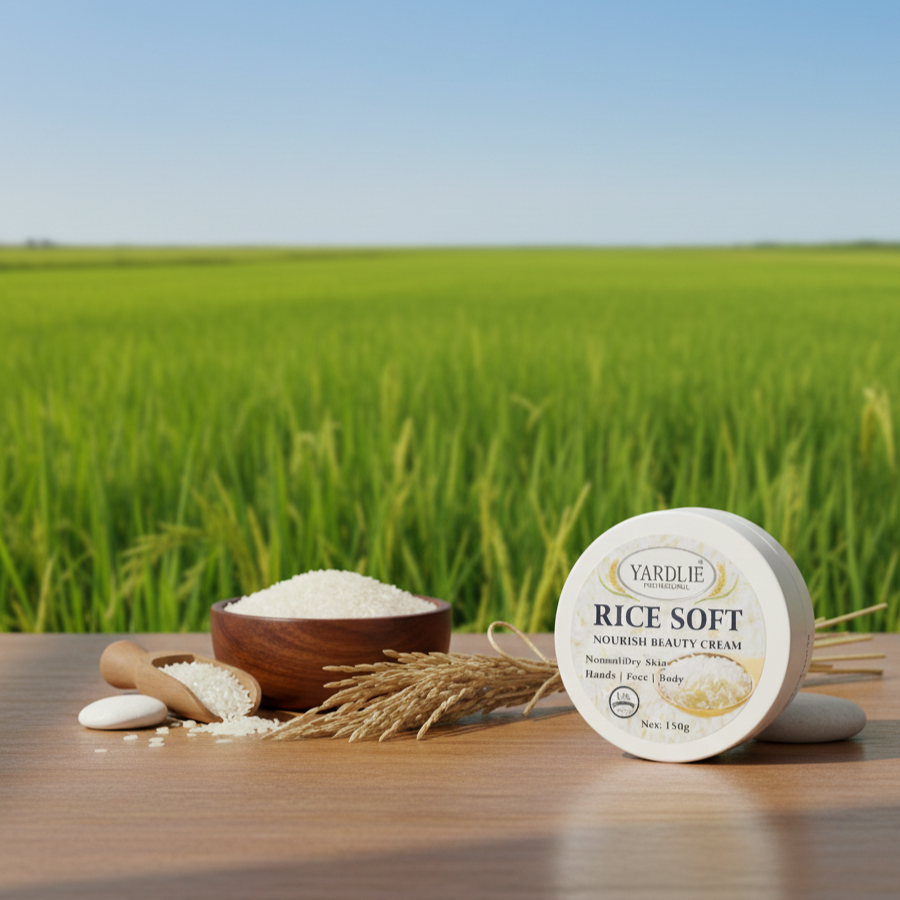 Yardlie Professional Rice Soft Nourish Beauty Cream Gentle Hydration Brightening Care - 150g - Image 2