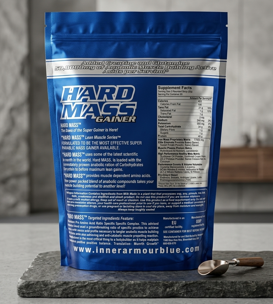 Hard Mass Gainer 2 lbs High Calorie Weight & Muscle Gain Formula | 28 Servings - Image 2