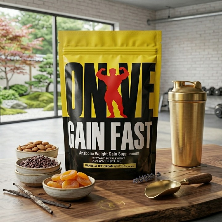 Universal Nutrition Gain Fast Anabolic Weight Gain Supplement 1kg Vanilla Ice Cream Flavor - Image 2