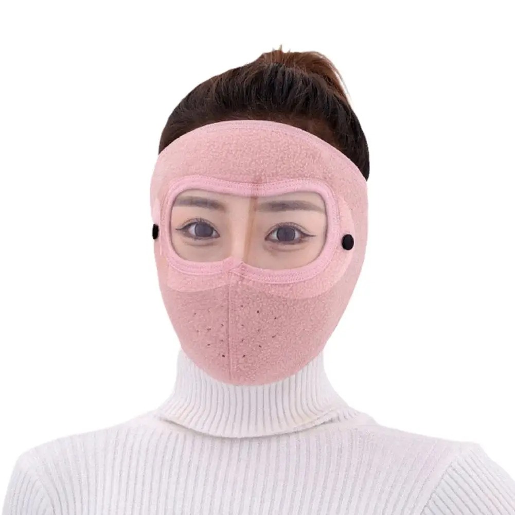 Full Face Shield | Dustproof Anti?Fog | Winter Warm Fleece Mask | Windproof Riding HD Shield 1Pc Random Colour - Image 2