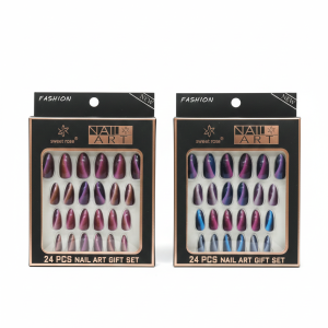 24 Pcs Professional Manicure Artificial Nails  Salon-Quality Press-On Nail Set