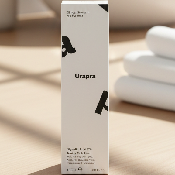 Urapra Glycolic Acid 7% Toning Solution Gentle Exfoliation & Radiant Glow, 100ml - Image 4