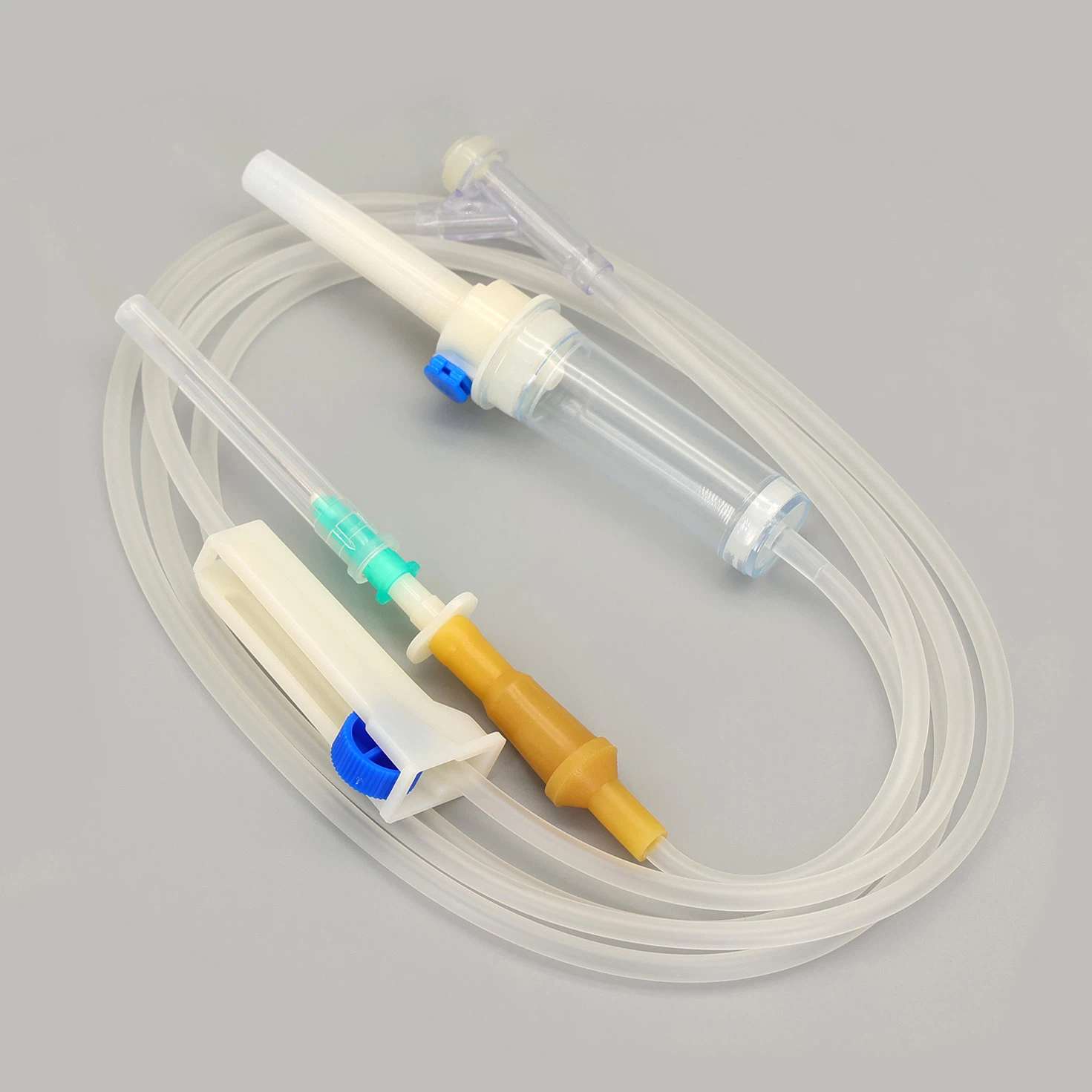 Disposable I.V Drip Set Sterile Intravenous Infusion Set with Regulator - Image 3