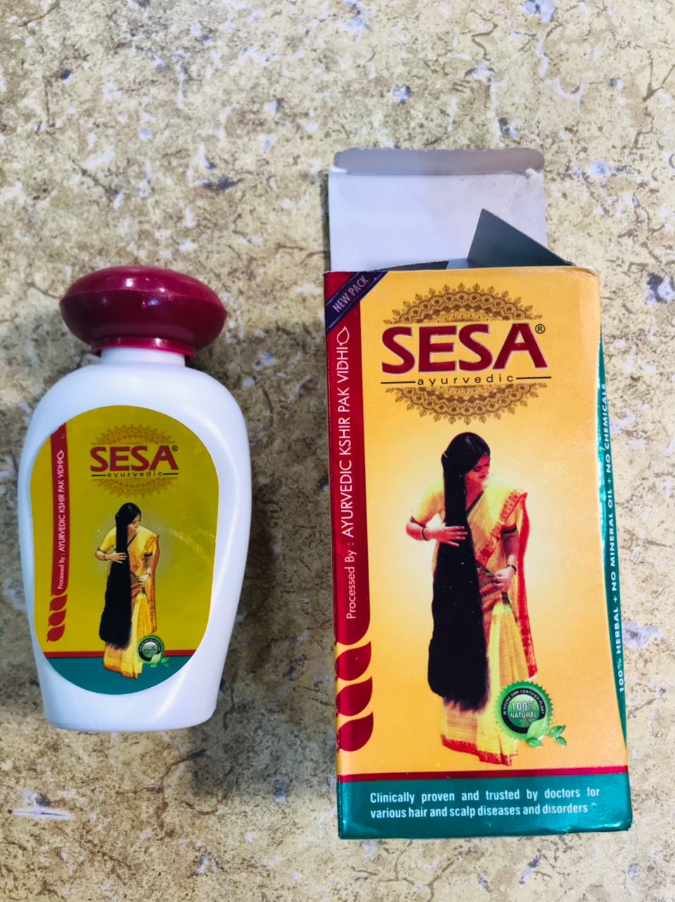 SESA Hair Oil 100ml Anti Dandruff & Lice | For Hair Growth, Scalp Infection & Stress Relief | Made in India - Image 3