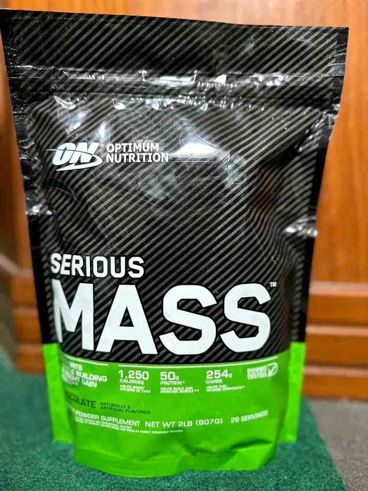 Optimum Nutrition Serious Mass High-Calorie Chocolate Weight Gainer Protein Powder for Muscle Building, Strength & Healthy Weight Gain - 2lbs - Image 4
