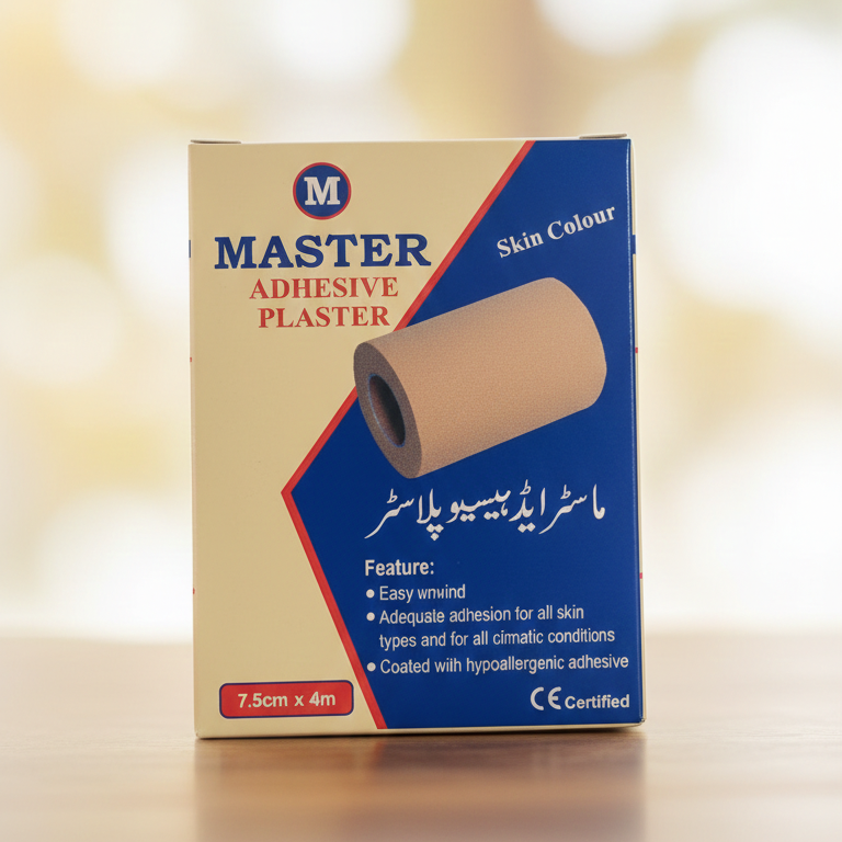 Master 3-Inch Adhesive Plaster Strong, Breathable & Skin-Friendly Medical Tape for Wound Protection, Bandage Fixing & First-Aid Use - Image 2
