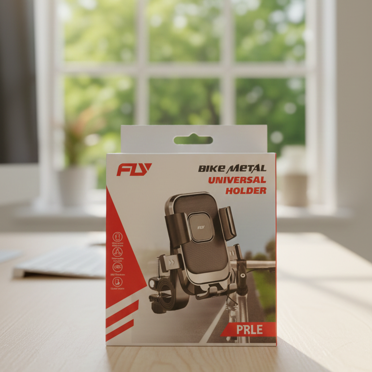 Fly Bike Metal Universal Holder â Durable Handlebar Mount for Phones & Devices, Secure Grip for Cycling - Image 2