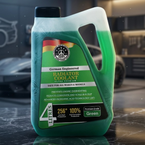 THREE GUYS Radiator Coolant â Premium Grade Green | Anti-Corrosion & Overheating Protection | Inorganic Acid Technology (IAT) | 4000 ML