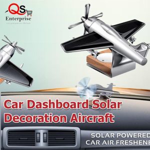Solar Aeroplane Car Perfume Diffuser â Silver Aircraft Air Freshener for Car Dashboard