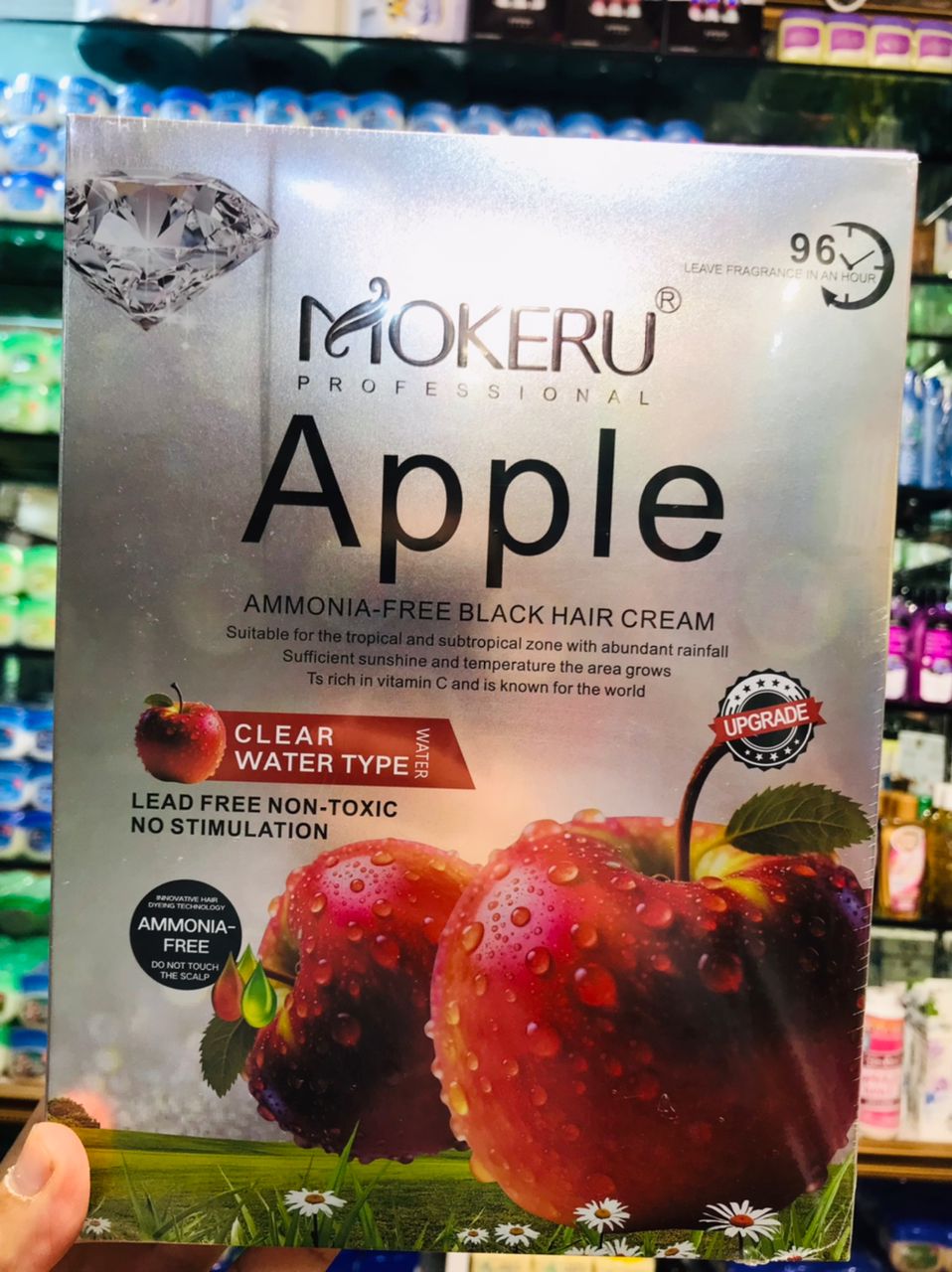 Mokeru Professional Apple Ammonia-Free Black Hair Cream Non-Toxic Fast Hair Dye for Men and Women - Image 5