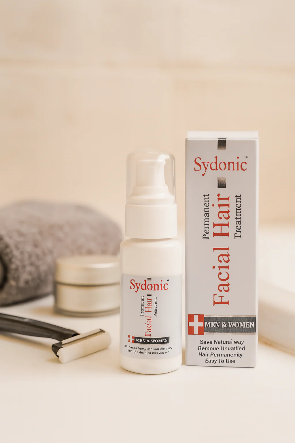 Sydonic Permanent Facial Hair Treatment – 100ml for Men & Women - Image 3
