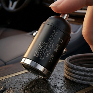 G-Golden 60W QC 4.0 Fast Car Charger â Dual Port High-Quality Multi-Device Charging, Black