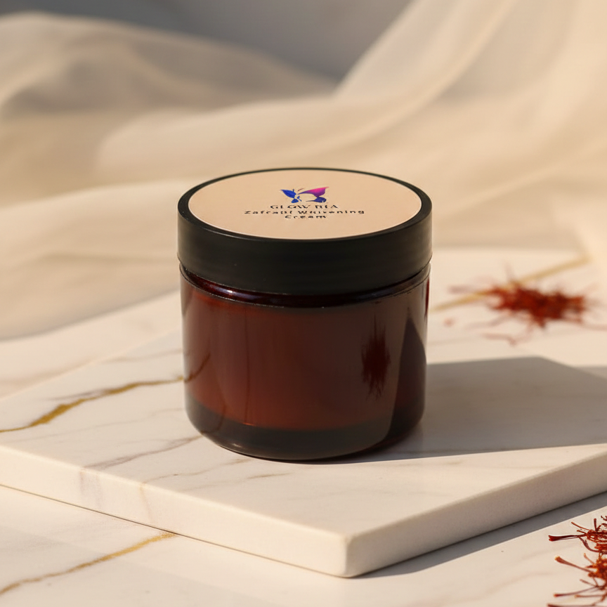 Glow Ria Zafrani Whitening Cream Brightening & Radiance Boost Formula for Even Skin Tone | 250g - Image 2
