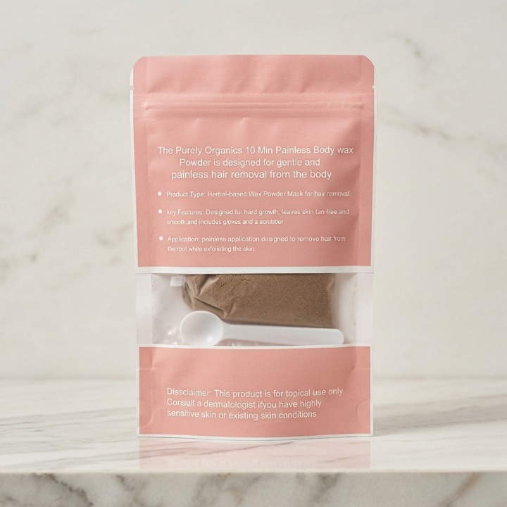 Meeoow Club 10 Min Painless Body Wax Orange Hair Removal Powder for Smooth Skin - 100g - Image 2
