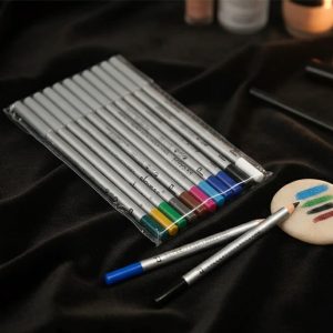 12 Pcs Multicolor Eyeshadow & Eyeliner Pencils Set Creamy Smooth Makeup Pencils