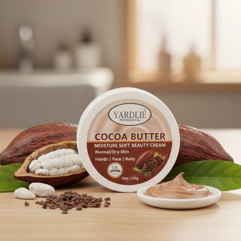 Yardlie Professional Cocoa Butter Moisture Soft Beauty Cream for Smooth Glowing Skin - 150g - Image 3