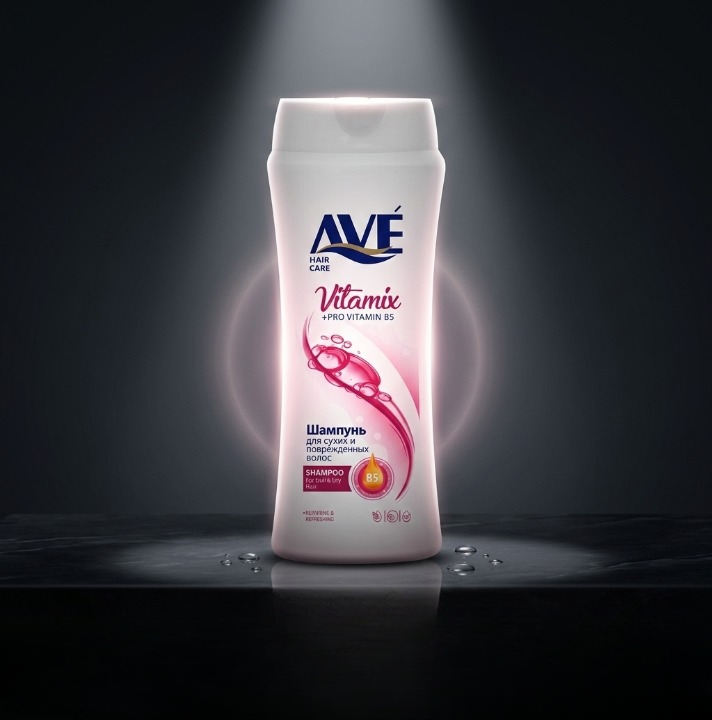AVE Shampoo 750ml Made in Iran with Multivitamin Extract for Strong and Healthy Hair - Image 4