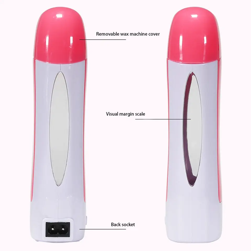 Depilatory Wax Heater Kit 3in1 | Roll-on Hair Removal Kit With Heater, Wax Refill & Strips | Roll On Wax Heater Kit 3-in-1 - Image 4