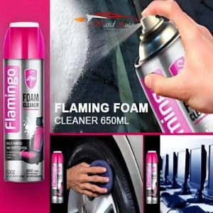 Flamingo Foam Cleaner 650ML â Multi-Purpose Deep Cleaning Spray for Upholstery, Carpets, Leather & Hard Surfaces