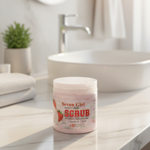 Seven Girl Whitening Scrub Strawberry Moisturise Care Big Size