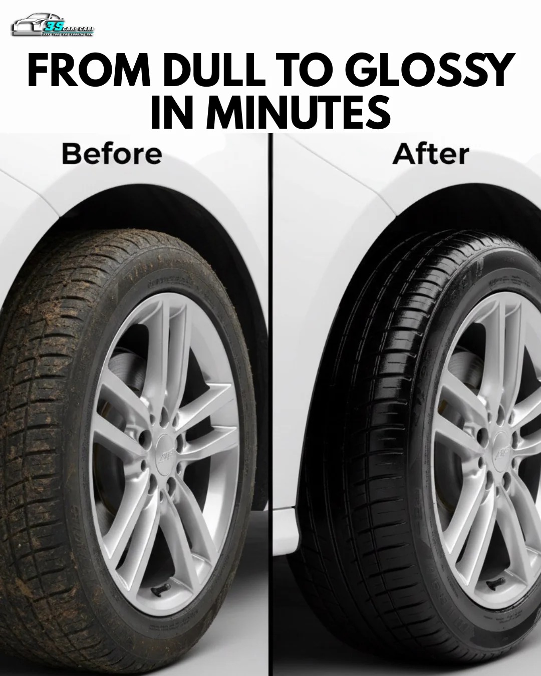 Tire Foam Cleaner â Clean, Shine and Protect | THREE GUYS | German Engineered (650ML) - Image 4
