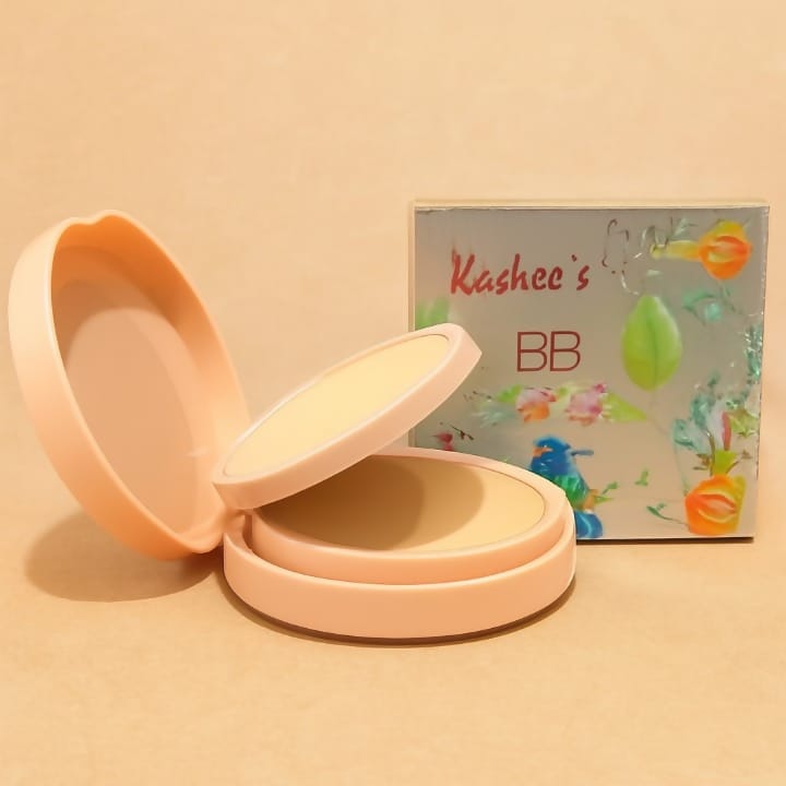 Kashees 2 In 1 Face Powder 110g Dual Coverage Foundation & Setting Powder with Smooth Matte Finish, Long-Lasting Oil Control Formula for Flawless Everyday Makeup