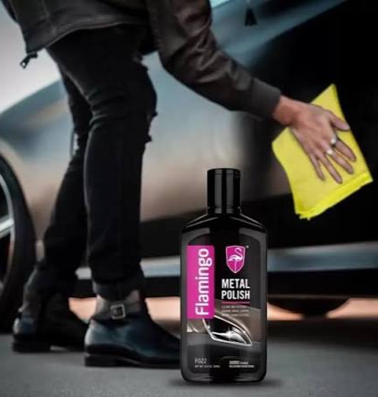 Flamingo Metal Polish 300ML â Multi-Surface Metal Cleaner & Shine Restorer for Chrome, Brass, Copper & Stainless Steel