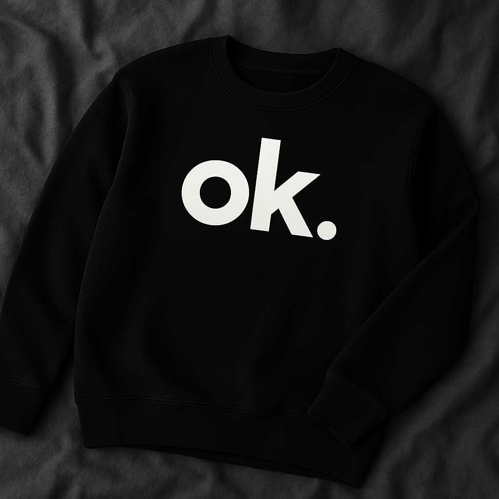 New Summer Collection Full Black Hoodie with OK Print for Men and Boys â Comfortable, Stylish & Casual Wear - Image 4
