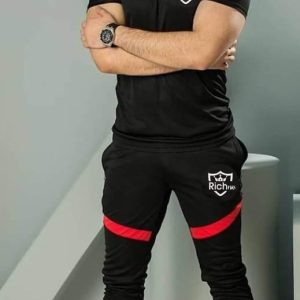 Men Printed Track Suit Polyester – Slim Fit (6 Sizes)