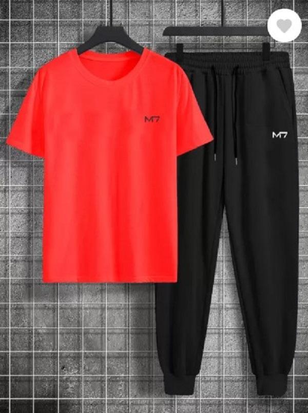 Unisex Printed Polyester Track Suit M7 Logo – White-Black, Black, Yellow-Black, Red-Black & Blue-Black - Image 5
